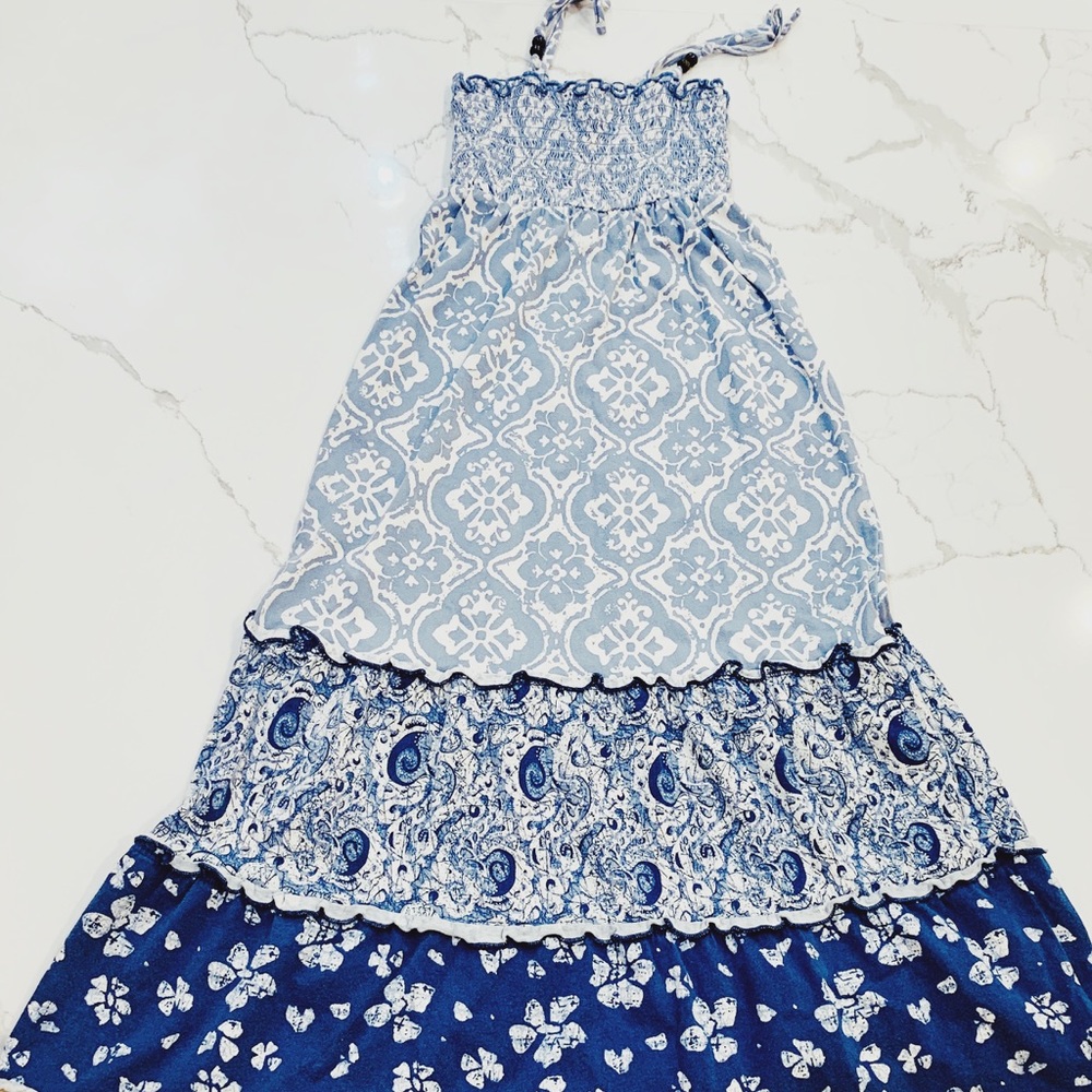 Girls Long, Blue sundress size 5/6